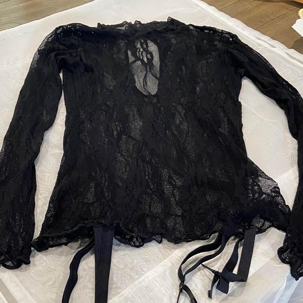 Elegant Black Lace Top